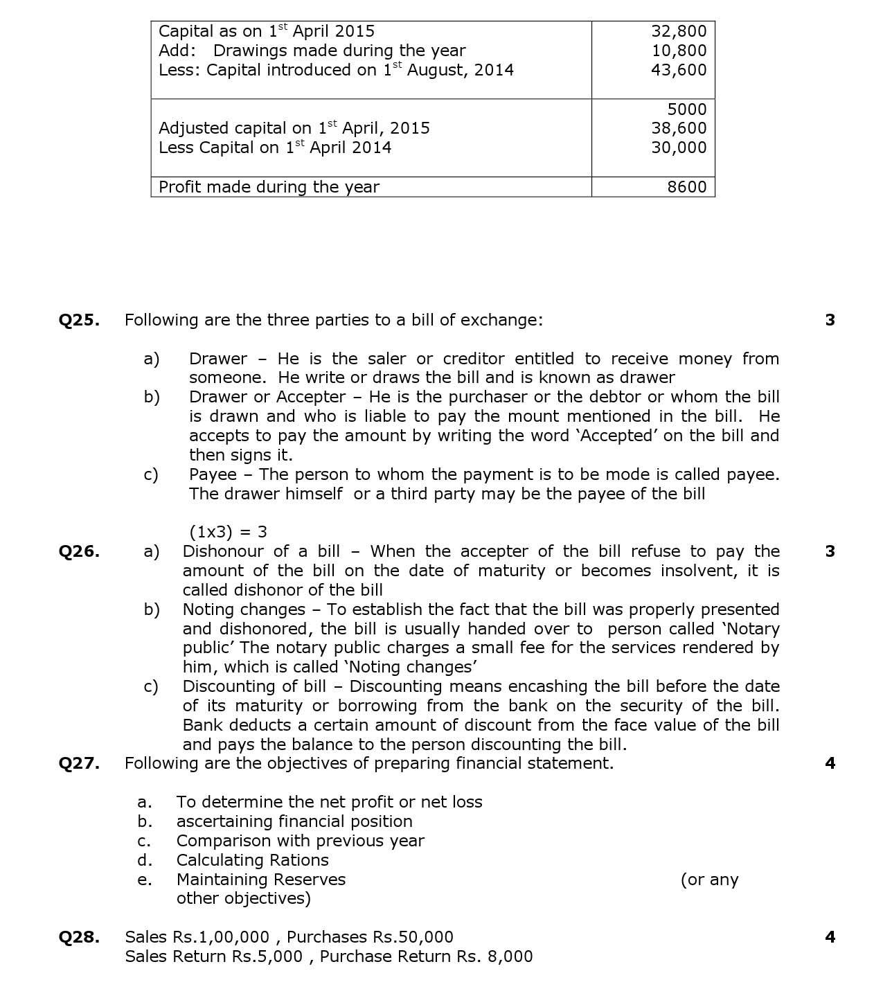 Elements Of Book Keeping And Accountancy CBSE Class X Sample Question Paper 2015 16 - Image 8