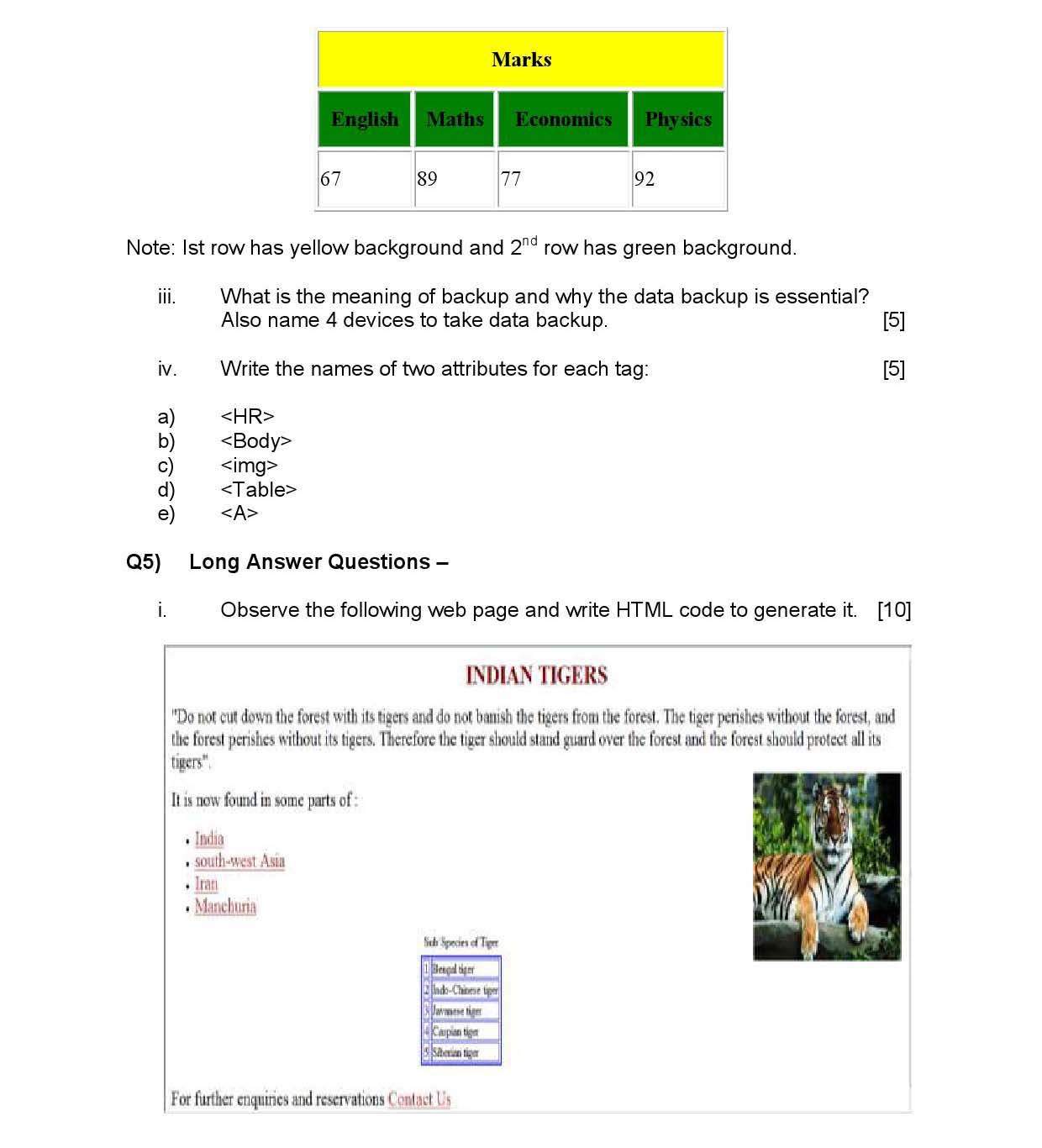 Foundation of Information Technology CBSE Class X Sample Question Paper 2015 16 - Image 3