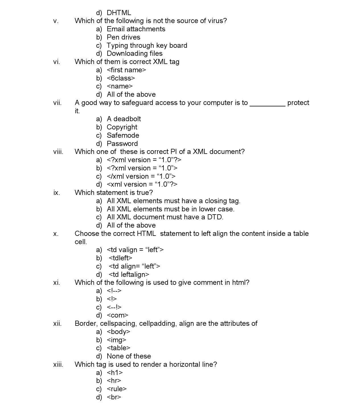 Foundation of Information Technology CBSE Class X Sample Question Paper 2015 16 - Image 5