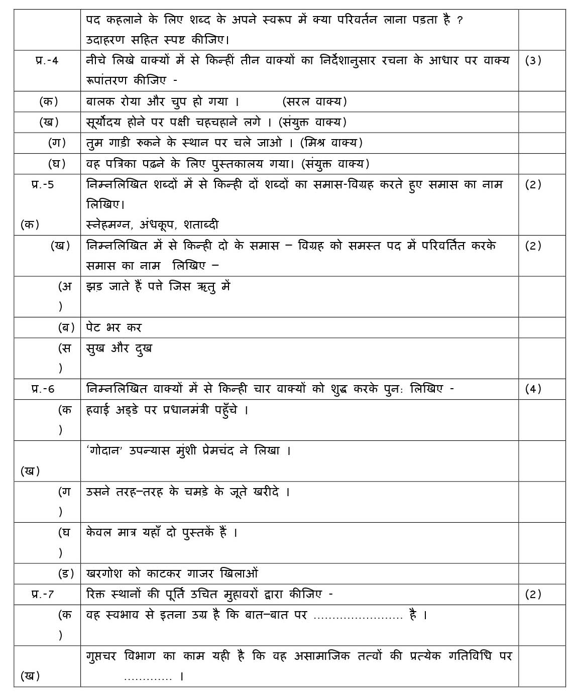 Hindi B CBSE Class X Sample Question Paper 2018-19 - Image 3