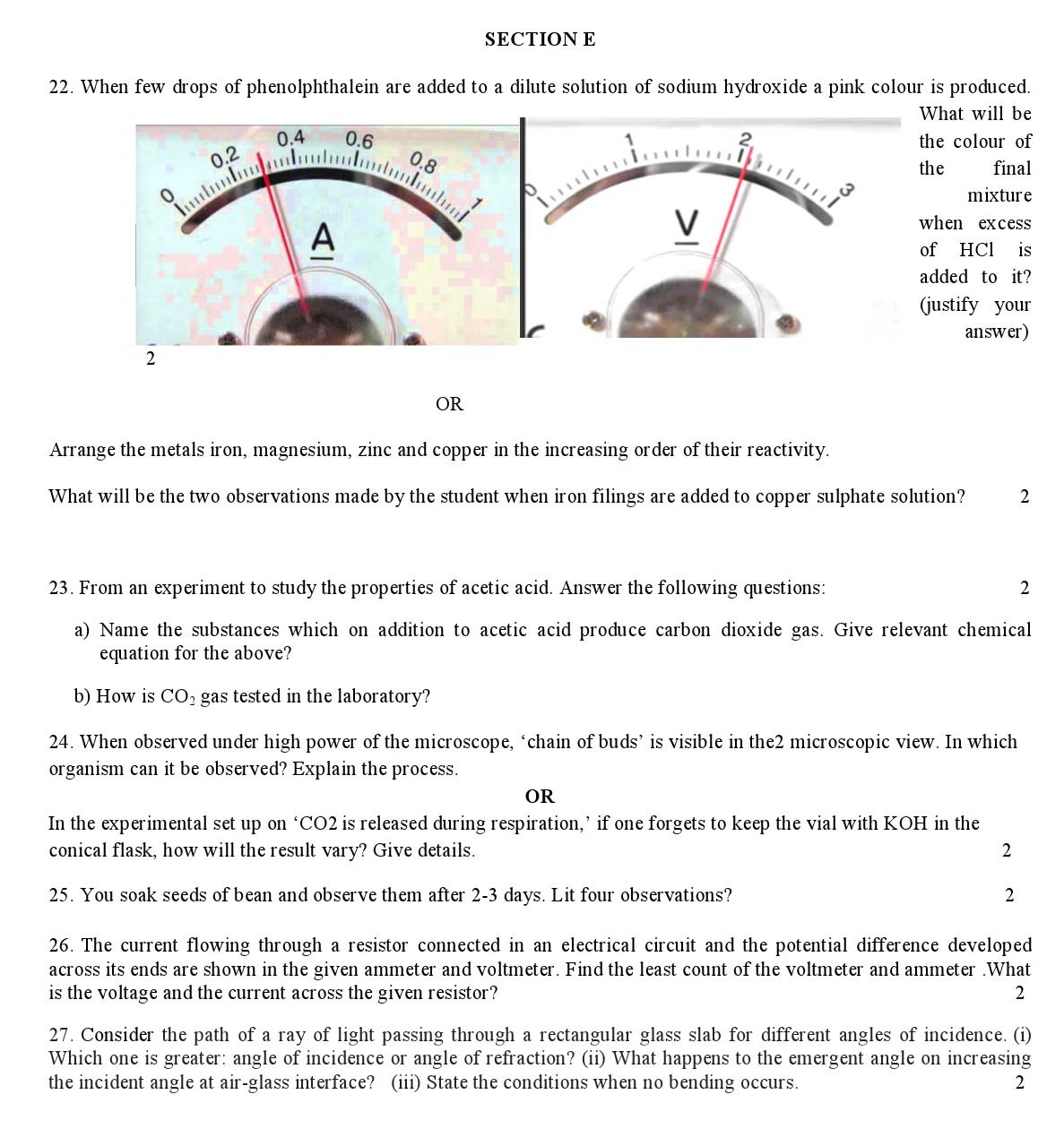 Science CBSE Class X Sample Question Paper 2018-19 - Image 5
