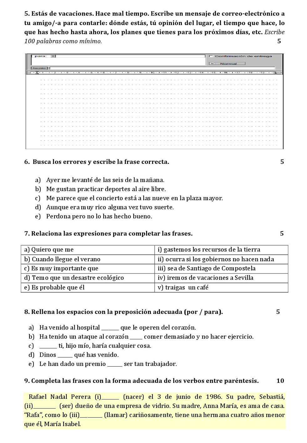 Spanish CBSE Class X Sample Question Paper 2018-19 - Image 3