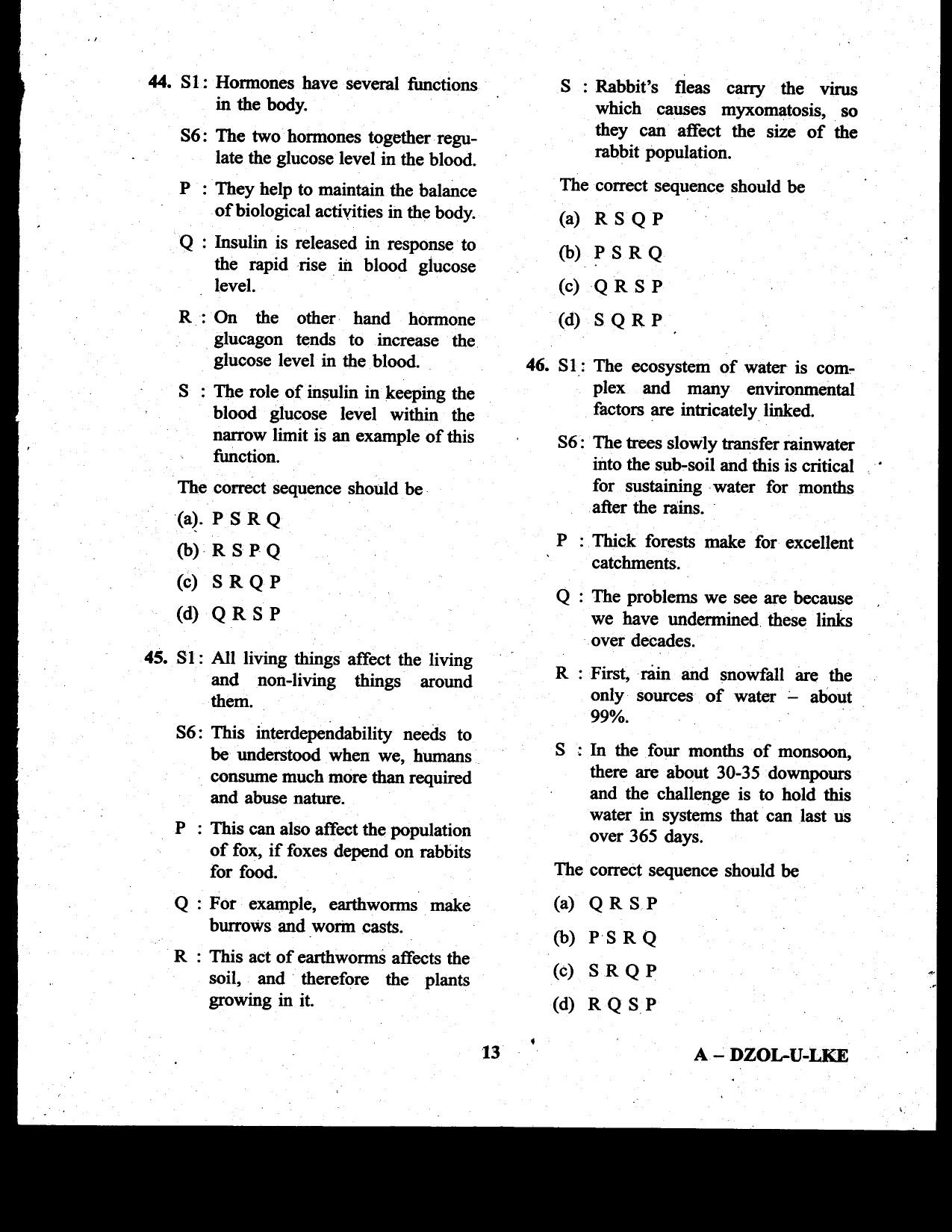 CDS II Examination 2020 English Question Paper - Image 13