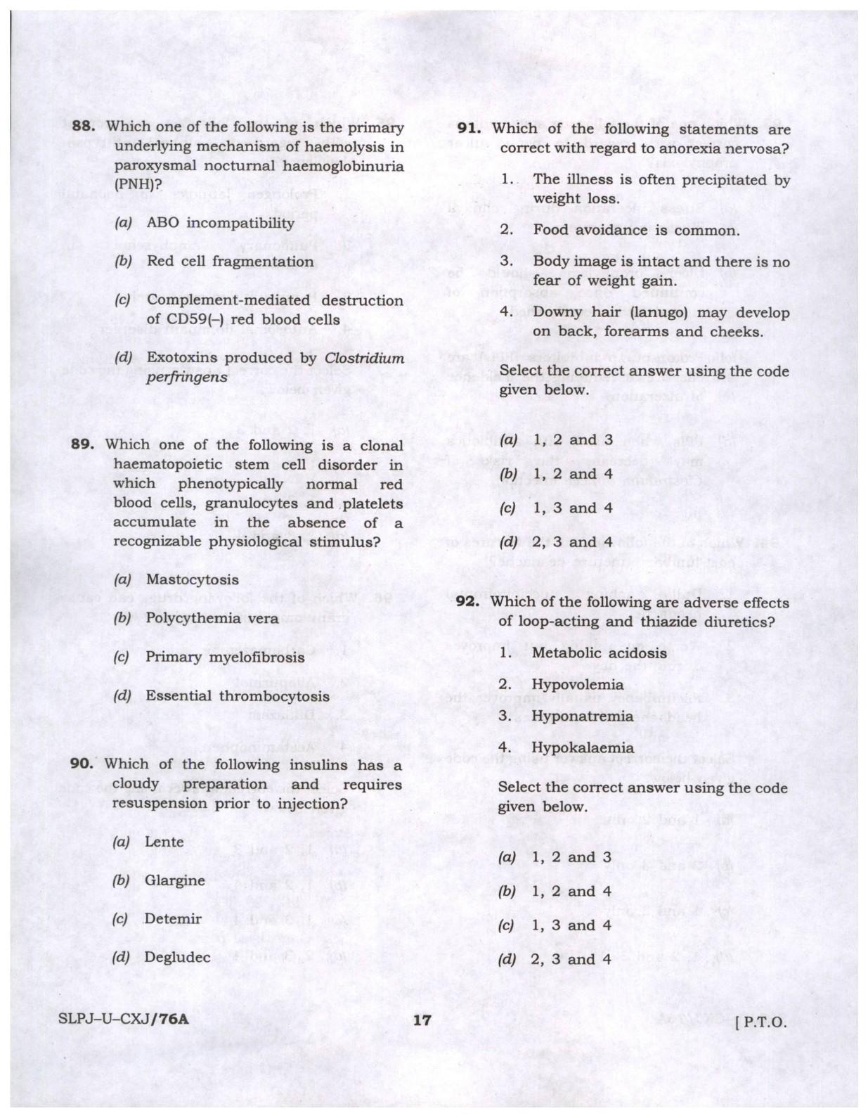 CMS Examination 2023 Paper I Question Paper - Image 17